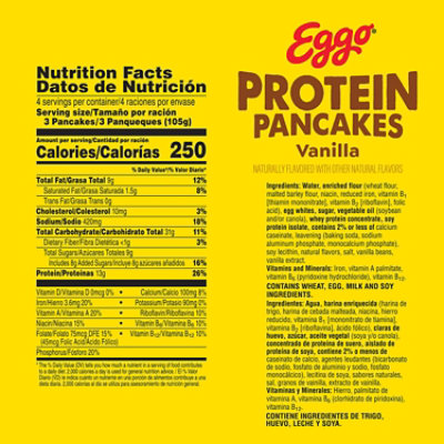 Kellogg's Eggo Pancakes Vanilla 14.8oz - 14.8 OZ - Image 2