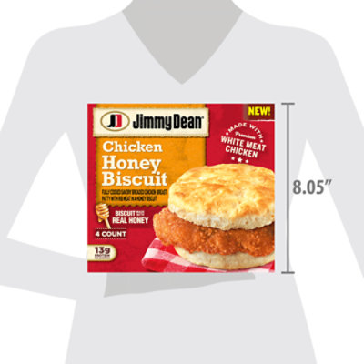 Jimmy Dean Chicken Honey Biscuit 4 Ct Box - 16.4 OZ - Image 5