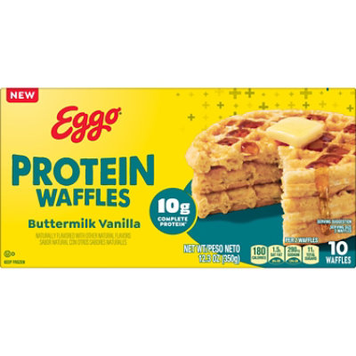Kelloggs Eggo Waffles Protein Buttermilk Vanilla 12.3oz - 12.3 OZ - Image 7