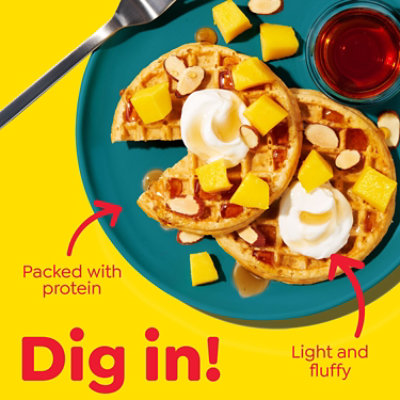 Kelloggs Eggo Waffles Protein Buttermilk Vanilla 12.3oz - 12.3 OZ - Image 3