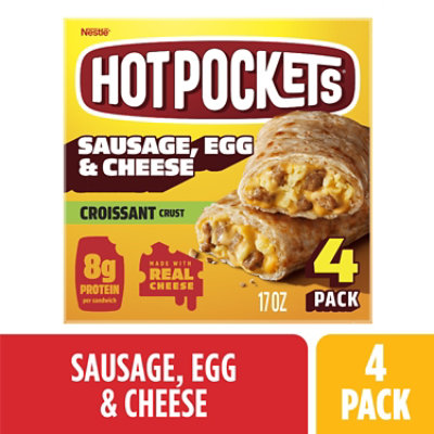 Hot Pockets Croissant Crust Sausage Egg Cheese, 17 Oz - 17 OZ - Image 1