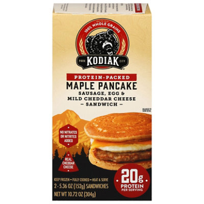 Kodiak Breakfast Sandwich Sausage & Cheddar Cheese 10.72 Oz 2 Ct - 10.72OZ - Image 1