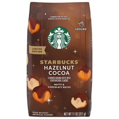 Starbucks Hazelnut Cocoa Flavored Ground Coffee 17oz Bag - 17 OZ