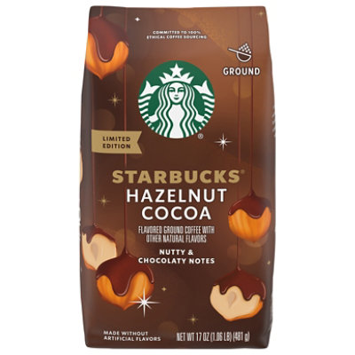 Starbucks Hazelnut Cocoa Flavored Ground Coffee 17oz Bag - 17 OZ - Image 2