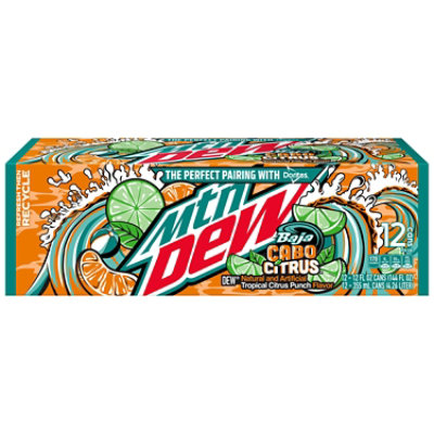 Mtn Dew Baja Cabo Citrus -12-12 Fl. Oz. - Image 1