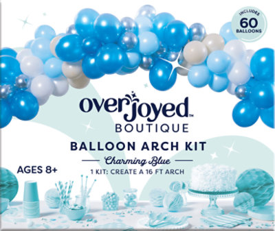 Overjoyed Boutique Charming Blue Balloon Arch Kit - 60 CT - Image 1