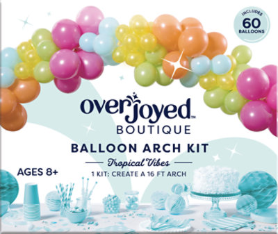 Overjoyed Boutique Tropical Vibes Balloon Arch Kit - 60 CT - Image 1