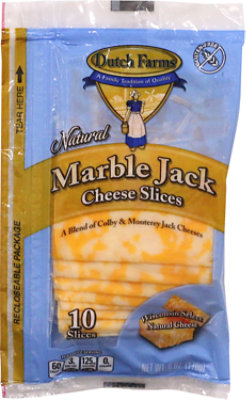 Dutch Farms Colby Monterey Jack Cheese Single Slices 6 Oz - 6 OZ - Image 1