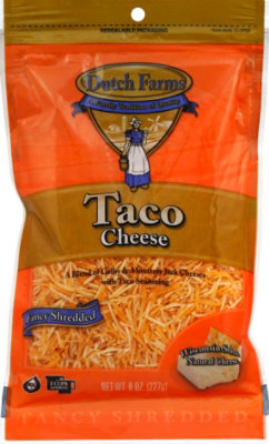 Dutch Farms Fancy Shredded Taco Cheese Blend, 8 Oz - 8 OZ - Image 2