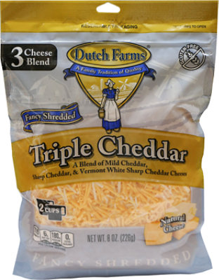 Dutch Farms Triple Cheddar Shred 7 Oz - 7 OZ - Image 1