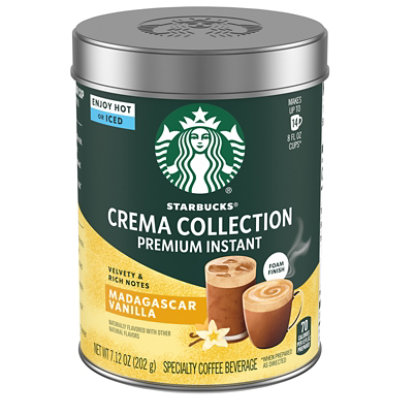 Starbucks Crema Premium Instant Vanilla 7.12oz Can - 7.12 OZ - Image 1