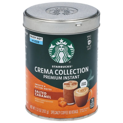Starbucks Crema Premium Instant Salted Caramel 7.12oz Can - 7.12 OZ - Image 1