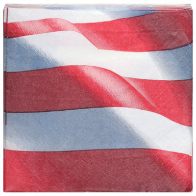 Freedom Flag Beverage Napkin - 16 CT - Image 1