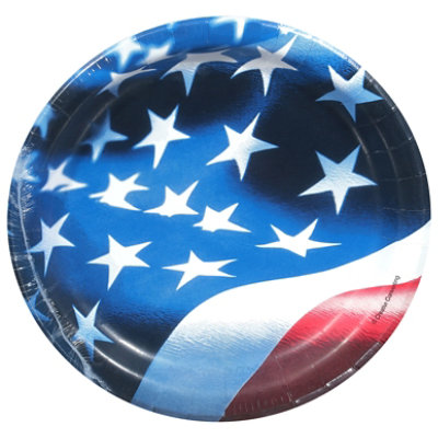 Freedom Flag 7in Plate - 8 CT - Image 1
