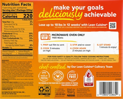 Lean Cuisine Sw Style Chicken Frozen Entree 8.9oz Box - 8.9 OZ - Image 6
