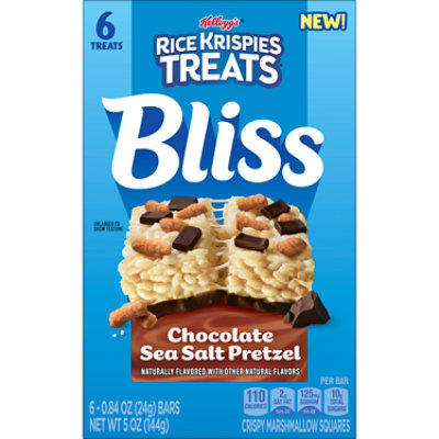 Kelloggs Chocolate Sea Salt Rice Krispies Treats Bliss Squares 6 Count .84 Ounce - 6 CT - Image 7
