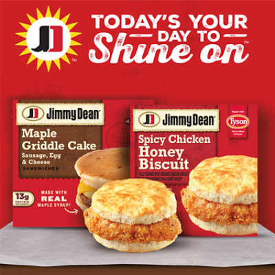 Jimmy Dean Spicy Crispy Chicken Honey Biscuit, 16.4 Oz, 4 Count - 16.4 OZ - Image 2