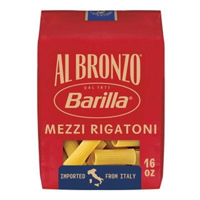 Mezzi Rigatoni Al Bronzo 454g Pasta Bag Usa - 1 LB - Image 1