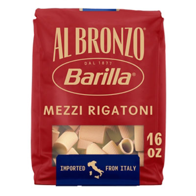 Barilla Al Bronzo Mezzi Rigatoni Pasta - 16 Oz - Image 1