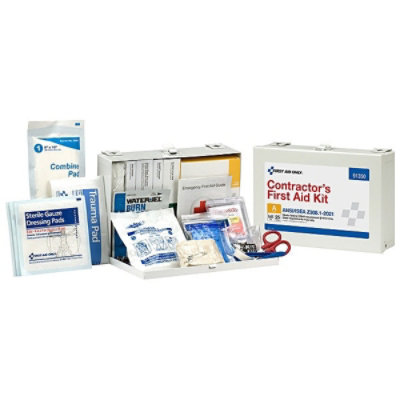 First Aid Only FirstAidKit w/House,181pcs,11x7.75",WHT 91350 - Image 1