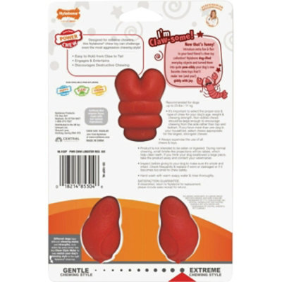 Nylabone Power Chew Medium Lobster Dog Toy NL102P - Image 2