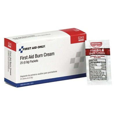 First Aid Only Topical Burn Cream,0.03 oz,25 s,PK25 G343 - Image 1