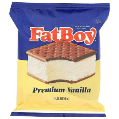 Fat Boy Premium Vanilla Ice Cream Sandwich, 30 Fluid Ounce (Pack of 8) - Image 1