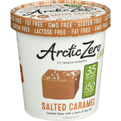 Arctic Zero Salted Caramel Ice Cream, 16 Fluid Ounce (Pack of 8) - Image 2