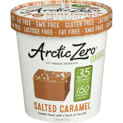 Arctic Zero Salted Caramel Ice Cream, 16 Fluid Ounce (Pack of 8) - Image 1