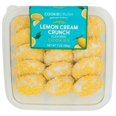 Cookie Crush Lemon Cream Crunch Cookies, 7 Ounce (Pack of 12) - Image 1
