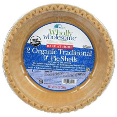 Wholly Wholesome Organic Traditional Pie Shell, 14 Ounce (Pack of 12) - Image 1