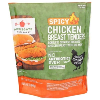 Applegate Naturals Spicy Breaded Chicken Breast Tenders, 16 Ounce (Pack of 6) - Image 1
