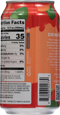 Humm Kombucha Ruby Red Grapefruit - 12 OZ - Image 5