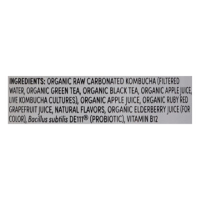 Humm Kombucha Ruby Red Grapefruit - 12 OZ - Image 4