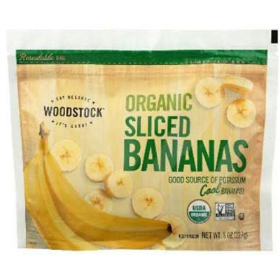 Woodstock Farms Organic Frozen Banana Slices, 8 Ounce (Pack of 12) - Image 1