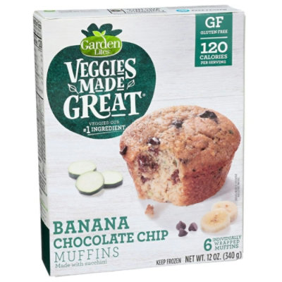 Veggies Made Great Banana Chocolate Chip Muffin, 12 Ounce (Pack of 8) - Image 2