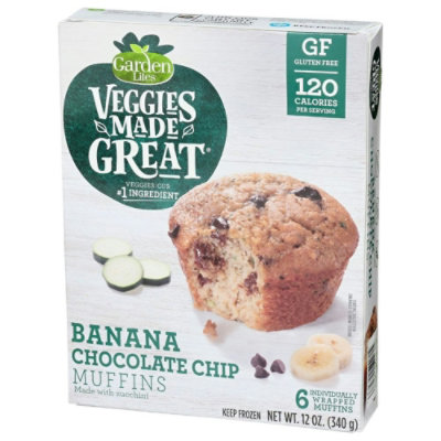 Veggies Made Great Banana Chocolate Chip Muffin, 12 Ounce (Pack of 8) - Image 3