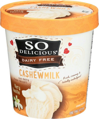 So Delicious Simple Vanilla Cashewmilk Non Dairy Dessert, 16 Ounce (Pack of 8) - Image 3