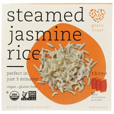 Grain Trust Organic Steamed Jasmine Rice, 30 Ounce (Pack of 6) - Image 4
