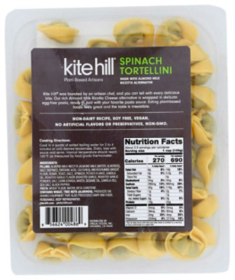 Kite Hill Spinach Ricotta Tortellini, 9 Ounce (Pack of 6) - Image 3