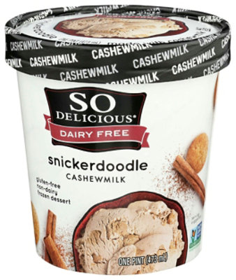 So Delicious Snickerdoodle Cashewmilk Non Dairy Dessert, 1 Pint (Pack of 8) - Image 3