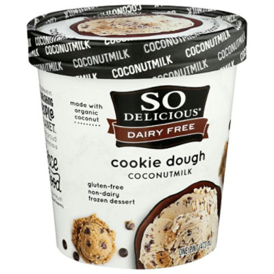So Delicious Cookie Dough Coconutmilk Non Dairy Dessert, 1 Pint (Pack of 8) - Image 2