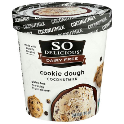 So Delicious Cookie Dough Coconutmilk Non Dairy Dessert, 1 Pint (Pack of 8) - Image 1