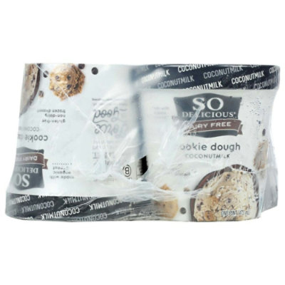 So Delicious Cookie Dough Coconutmilk Non Dairy Dessert, 1 Pint (Pack of 8) - Image 4