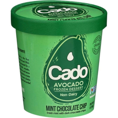 Cado Organic Non Dairy Mint Chocolate Chip Avocado Ice Cream, 1 Pint (Pack of 8) - Image 2