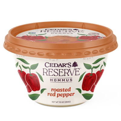 Cedars Reserve Roasted Red Pepper Hommus - 10 OZ - Image 1