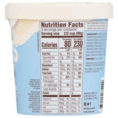 Nicks Swedish Vanilla Flavor Swedish Style Light Ice Cream, 1 Pint (Pack of 8) - Image 4