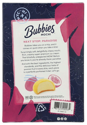 Bubbies Passion Fruit Mochi Ice Cream, 7.5 Ounce (Pack of 8) - Image 3