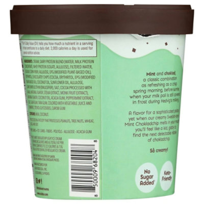 Nicks Mint Chokladchip Swedish Style Light Ice Cream, 1 Pint (Pack of 8) - Image 2