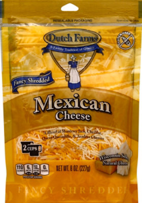 Dutch Farms Fancy Shredded Mexican Cheese 8 Oz - 8 OZ - Image 2